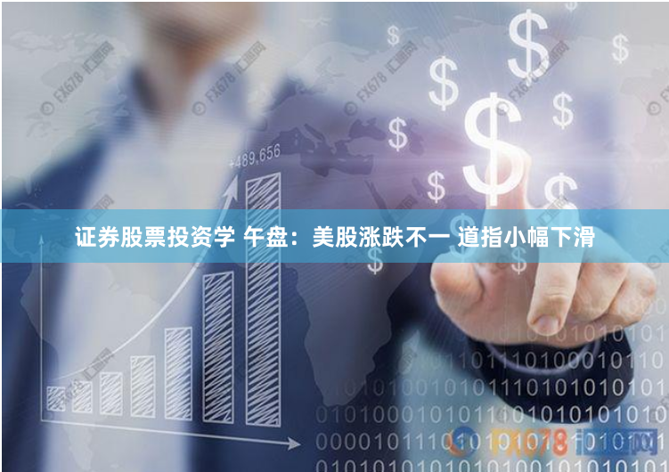 证券股票投资学 午盘：美股涨跌不一 道指小幅下滑